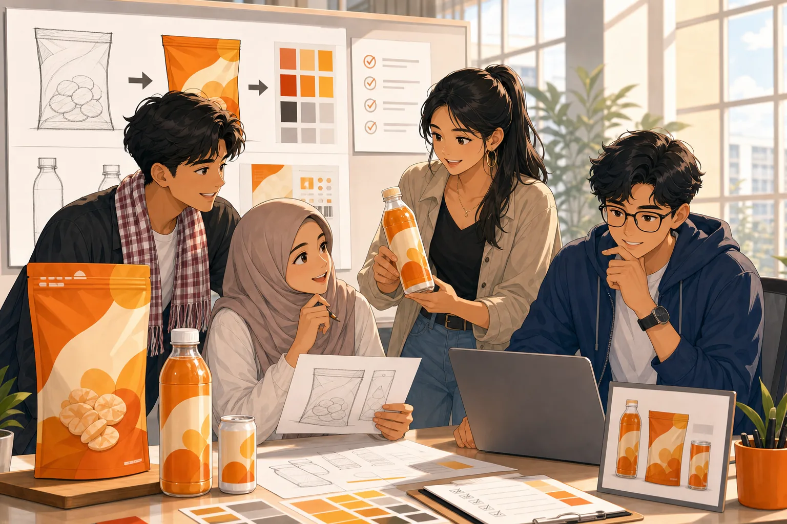Student founders designing market-ready food and beverage packaging